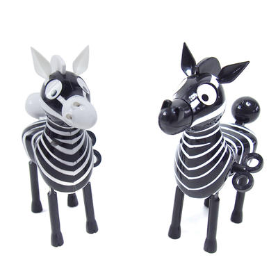 cute zebra and elephant clockwork toys for children