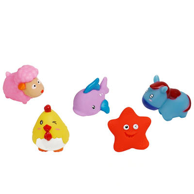 2020 bath toys for kids water spray toy rubber animal