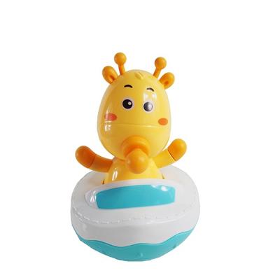 water proof giraffe teether baby fun tumbler toys roly-poly for development