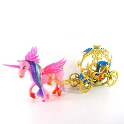 play fun princess plastic horse carriage toys