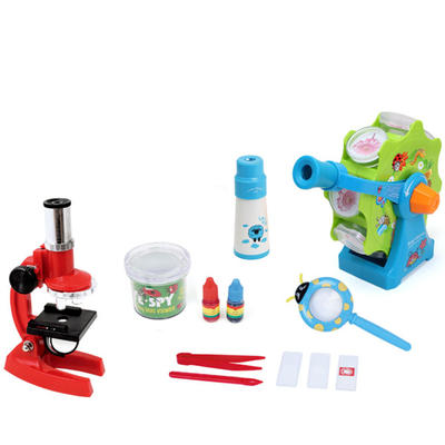 children plastic telescope set science tool microscope toy for wholesale