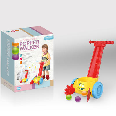 baby first steps activity walker scoop and whirl popper