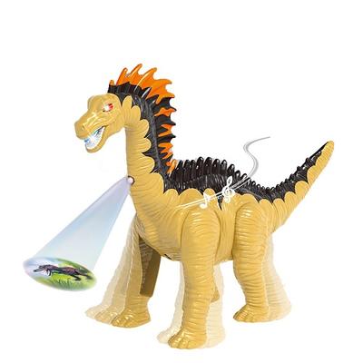 simulation electric flashlight crawl big dinosaur toy with projection function