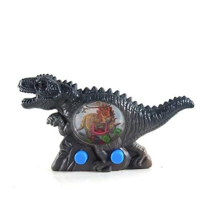cheap mini plastic dinosaur handheld machine toss water ring game toy for child