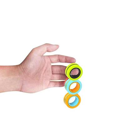 anti stress fidget spinner toys fingears magnetic ring