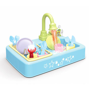 Kids toy kitchen play house sink pretend dishwasher playing toy
